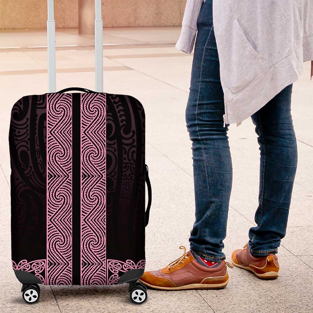 New Zealand Maori Kowhaiwhai Luggage Cover Mawhero Maui and Mangopare