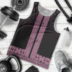 New Zealand Maori Kowhaiwhai Men Tank Top Mawhero Maui and Mangopare