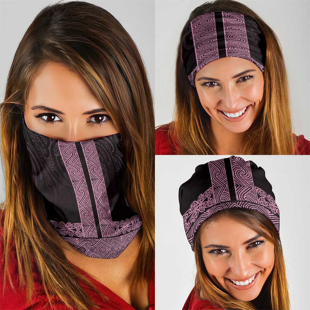 New Zealand Maori Kowhaiwhai Neck Gaiter Mawhero Maui and Mangopare - Aussie Hoodie