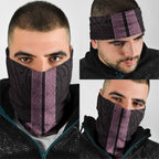 New Zealand Maori Kowhaiwhai Neck Gaiter Mawhero Maui and Mangopare - Aussie Hoodie
