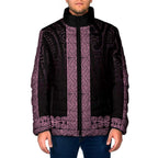 New Zealand Maori Kowhaiwhai Padded Jacket Mawhero Maui and Mangopare - Aussie Hoodie
