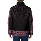 New Zealand Maori Kowhaiwhai Padded Jacket Mawhero Maui and Mangopare - Aussie Hoodie