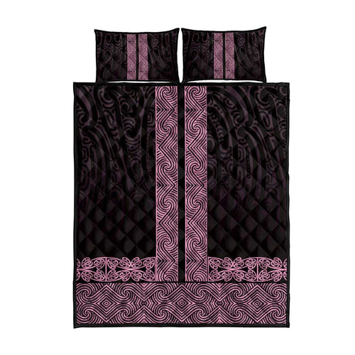 New Zealand Maori Kowhaiwhai Quilt Bed Set Mawhero Maui and Mangopare