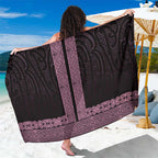 New Zealand Maori Kowhaiwhai Sarong Mawhero Maui and Mangopare