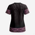 New Zealand Maori Kowhaiwhai Scrub Top Mawhero Maui and Mangopare - Aussie Hoodie