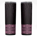 New Zealand Maori Kowhaiwhai Skinny Tumbler Mawhero Maui and Mangopare