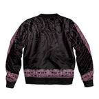 New Zealand Maori Kowhaiwhai Sleeve Zip Bomber Jacket Mawhero Maui and Mangopare