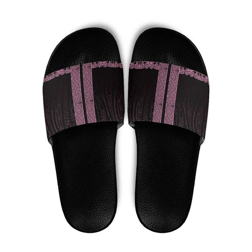 New Zealand Maori Kowhaiwhai Slide Sandals Mawhero Maui and Mangopare - Aussie Hoodie