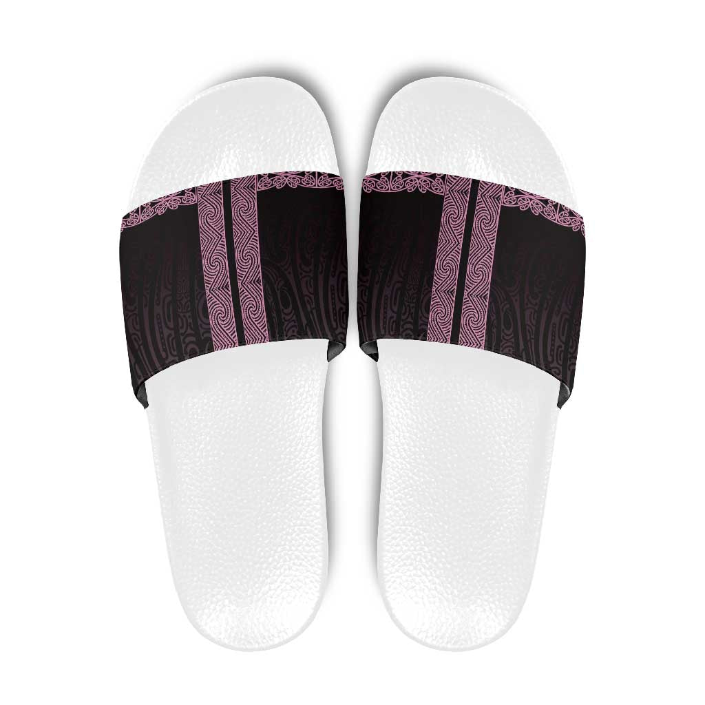 New Zealand Maori Kowhaiwhai Slide Sandals Mawhero Maui and Mangopare - Aussie Hoodie