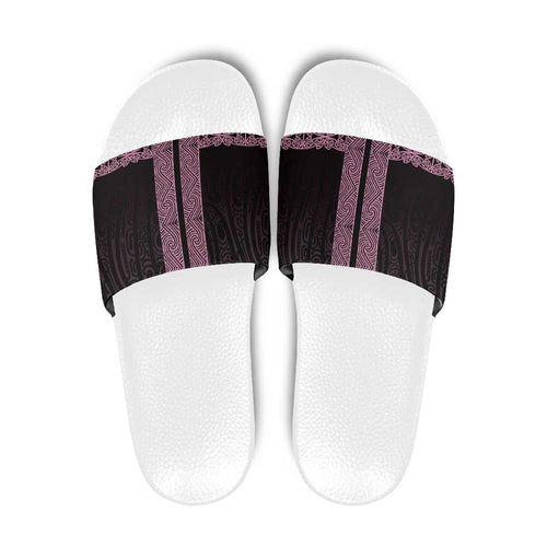 New Zealand Maori Kowhaiwhai Slide Sandals Mawhero Maui and Mangopare - Aussie Hoodie