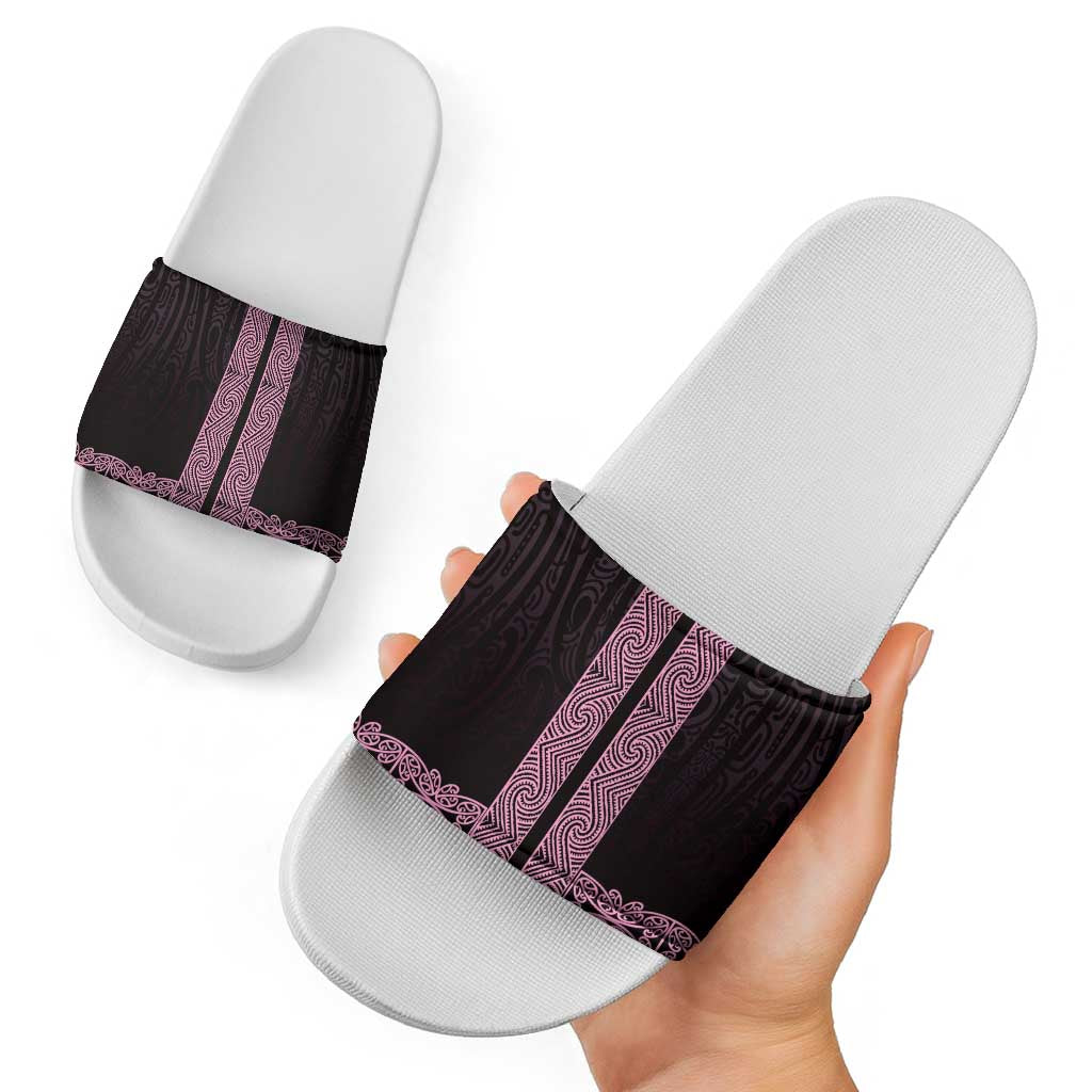 New Zealand Maori Kowhaiwhai Slide Sandals Mawhero Maui and Mangopare - Aussie Hoodie