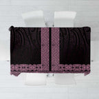 New Zealand Maori Kowhaiwhai Tablecloth Mawhero Maui and Mangopare
