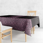 New Zealand Maori Kowhaiwhai Tablecloth Mawhero Maui and Mangopare