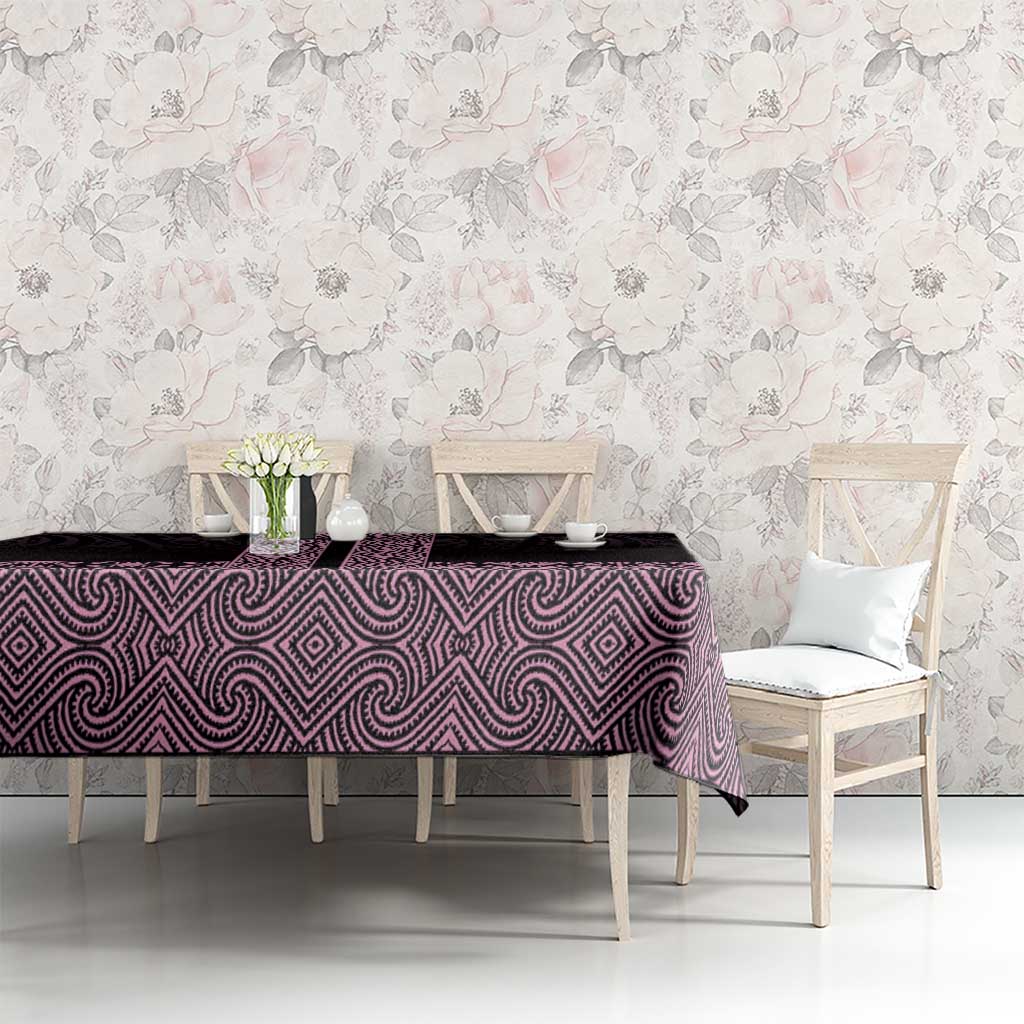 New Zealand Maori Kowhaiwhai Tablecloth Mawhero Maui and Mangopare