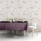 New Zealand Maori Kowhaiwhai Tablecloth Mawhero Maui and Mangopare