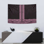 New Zealand Maori Kowhaiwhai Tapestry Mawhero Maui and Mangopare