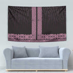 New Zealand Maori Kowhaiwhai Tapestry Mawhero Maui and Mangopare