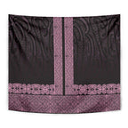 New Zealand Maori Kowhaiwhai Tapestry Mawhero Maui and Mangopare
