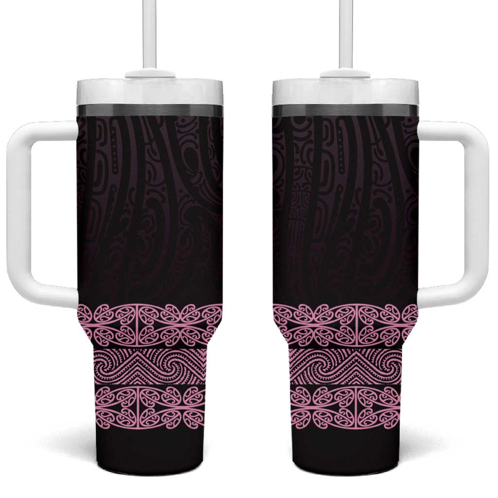 New Zealand Maori Kowhaiwhai Tumbler With Handle Mawhero Maui and Mangopare