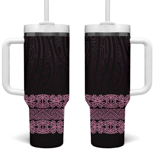 New Zealand Maori Kowhaiwhai Tumbler With Handle Mawhero Maui and Mangopare