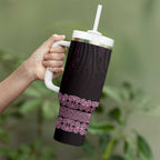 New Zealand Maori Kowhaiwhai Tumbler With Handle Mawhero Maui and Mangopare