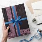 New Zealand Maori Kowhaiwhai Wrapping Paper Mawhero Maui and Mangopare - Aussie Hoodie