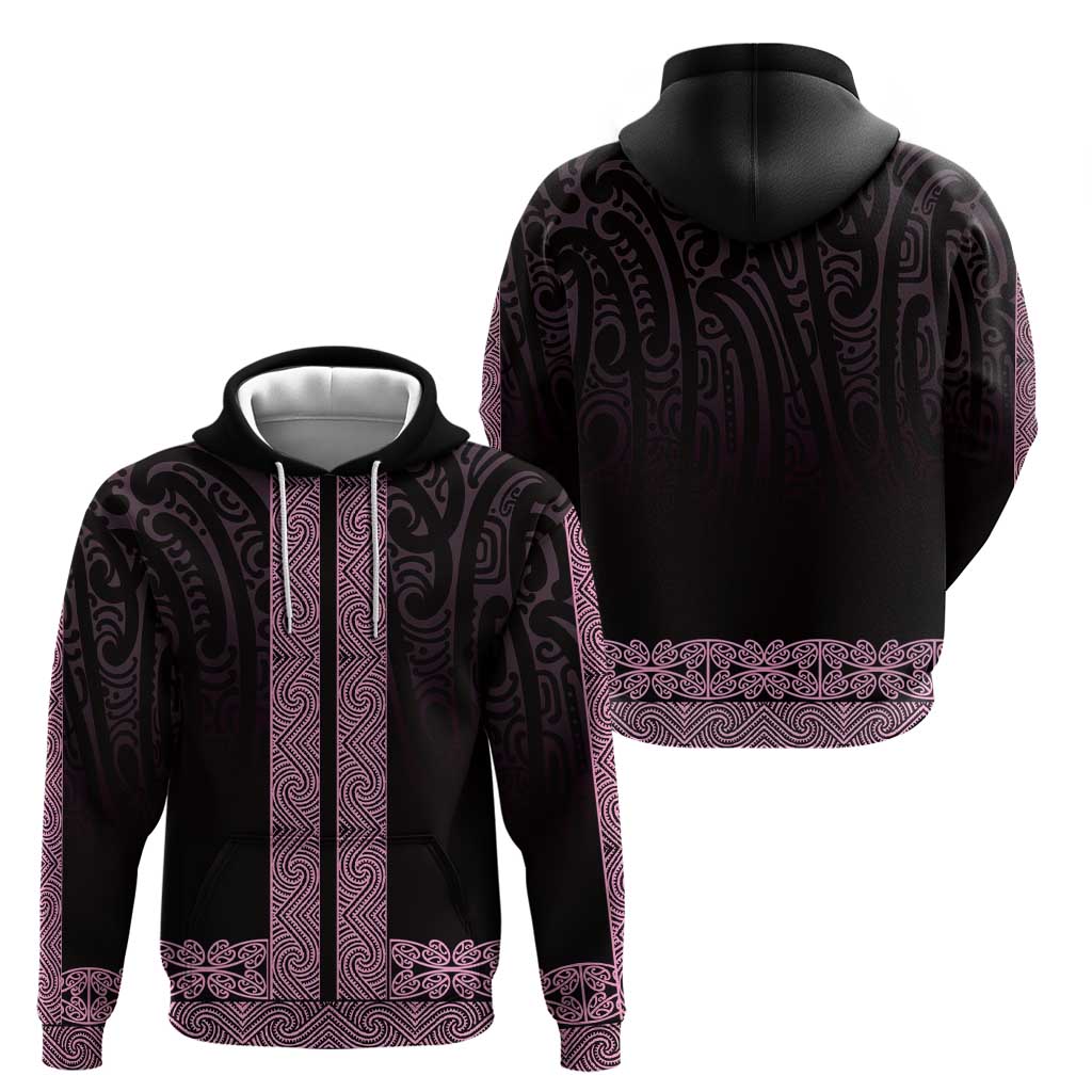 New Zealand Maori Kowhaiwhai Zip Hoodie Mawhero Maui and Mangopare