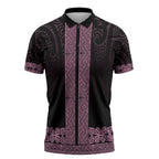 New Zealand Maori Kowhaiwhai Zipper Polo Shirt Mawhero Maui and Mangopare - Aussie Hoodie