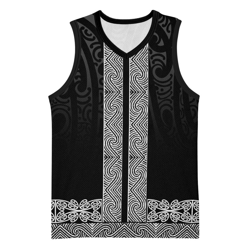 New Zealand Maori Kowhaiwhai Basketball Jersey Pango Maui and Mangopare - Aussie Hoodie