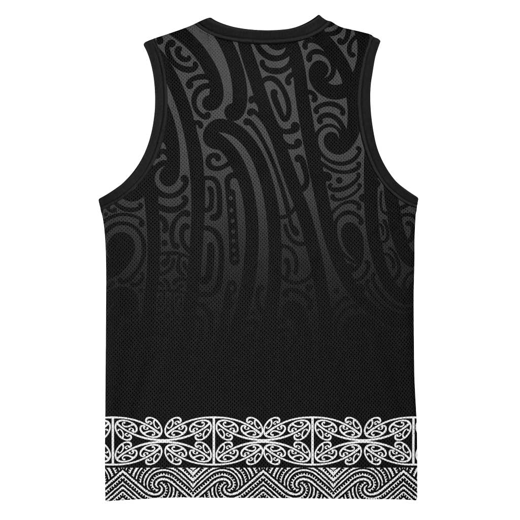 New Zealand Maori Kowhaiwhai Basketball Jersey Pango Maui and Mangopare - Aussie Hoodie