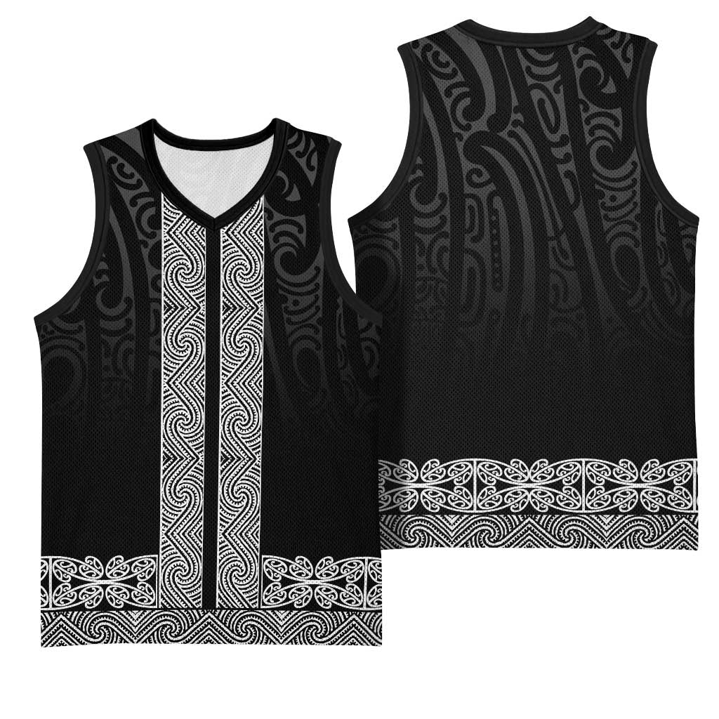 New Zealand Maori Kowhaiwhai Basketball Jersey Pango Maui and Mangopare - Aussie Hoodie