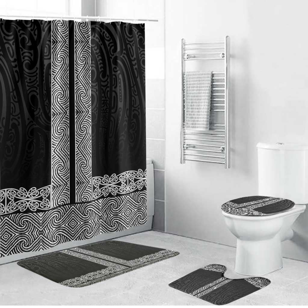 New Zealand Maori Kowhaiwhai Bathroom Set Pango Maui and Mangopare - Aussie Hoodie