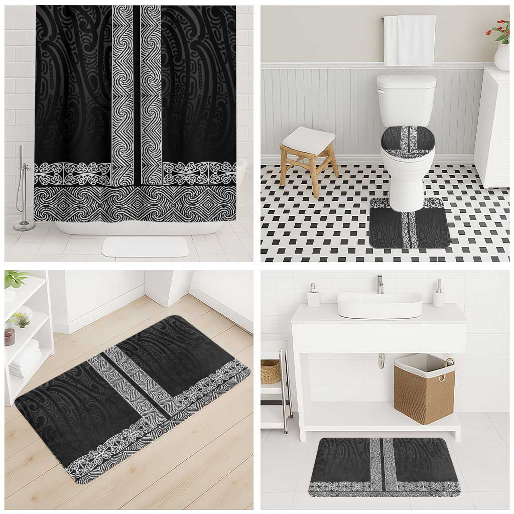 New Zealand Maori Kowhaiwhai Bathroom Set Pango Maui and Mangopare - Aussie Hoodie
