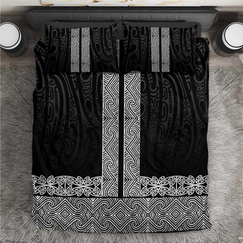 New Zealand Maori Kowhaiwhai Bedding Set Pango Maui and Mangopare