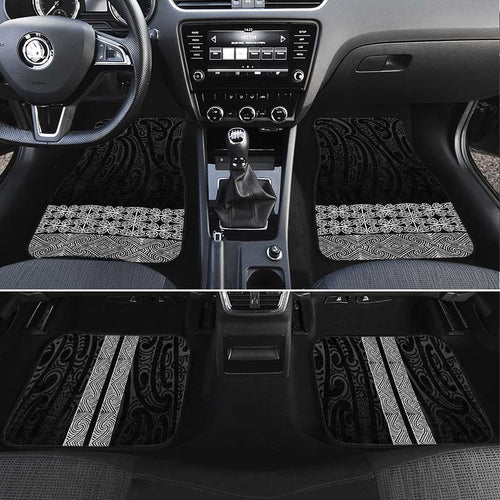 New Zealand Maori Kowhaiwhai Car Mats Pango Maui and Mangopare