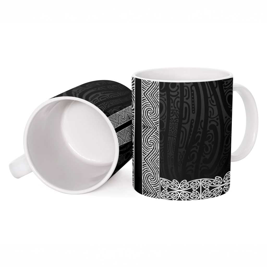 New Zealand Maori Kowhaiwhai Ceramic Mug Pango Maui and Mangopare - Aussie Hoodie