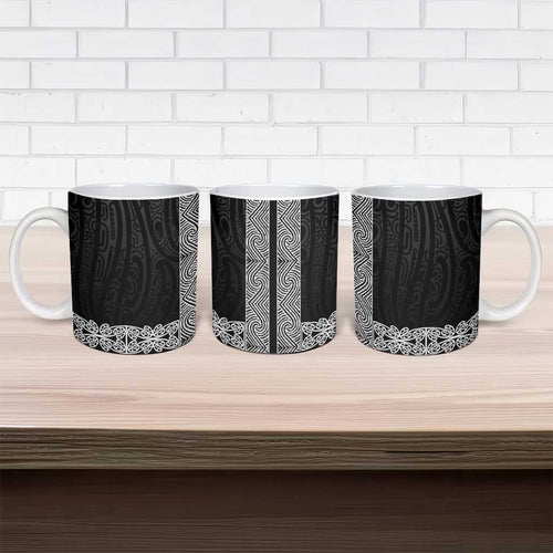 New Zealand Maori Kowhaiwhai Ceramic Mug Pango Maui and Mangopare - Aussie Hoodie