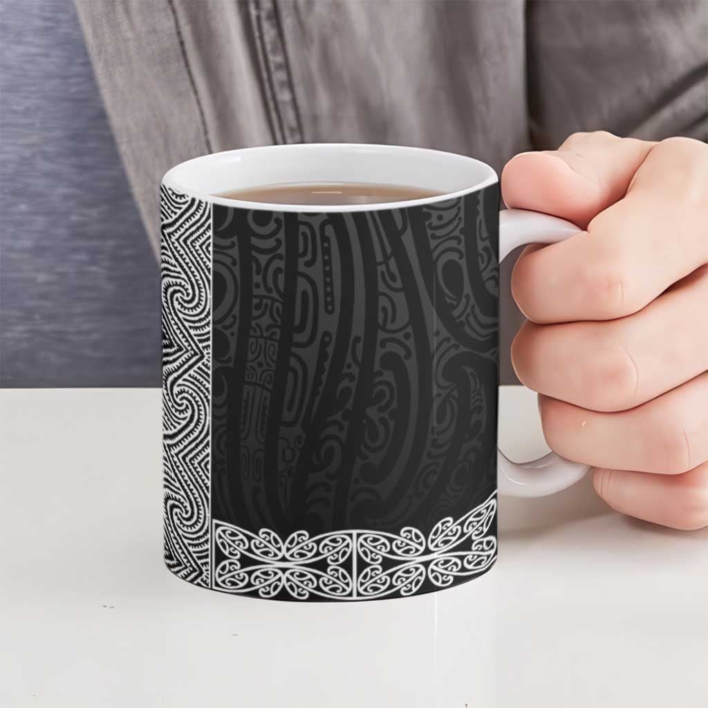 New Zealand Maori Kowhaiwhai Ceramic Mug Pango Maui and Mangopare - Aussie Hoodie
