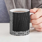 New Zealand Maori Kowhaiwhai Ceramic Mug Pango Maui and Mangopare - Aussie Hoodie