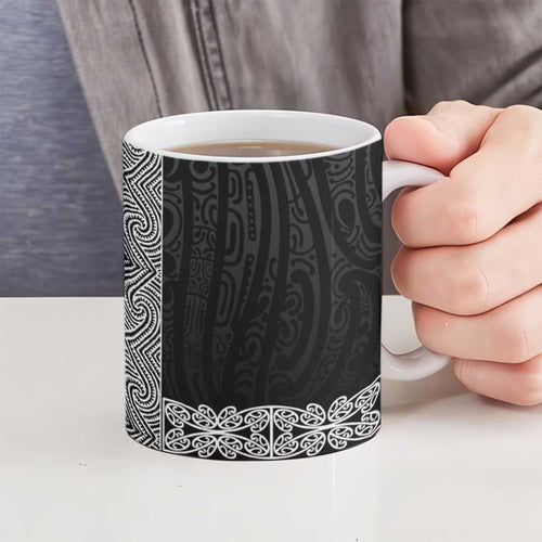 New Zealand Maori Kowhaiwhai Ceramic Mug Pango Maui and Mangopare - Aussie Hoodie