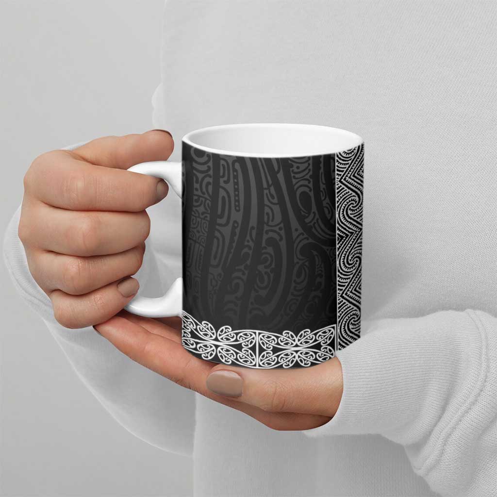 New Zealand Maori Kowhaiwhai Ceramic Mug Pango Maui and Mangopare - Aussie Hoodie