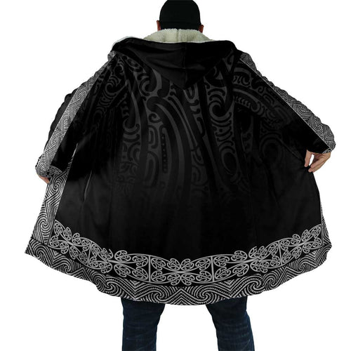 New Zealand Maori Kowhaiwhai Cloak Pango Maui and Mangopare - Aussie Hoodie