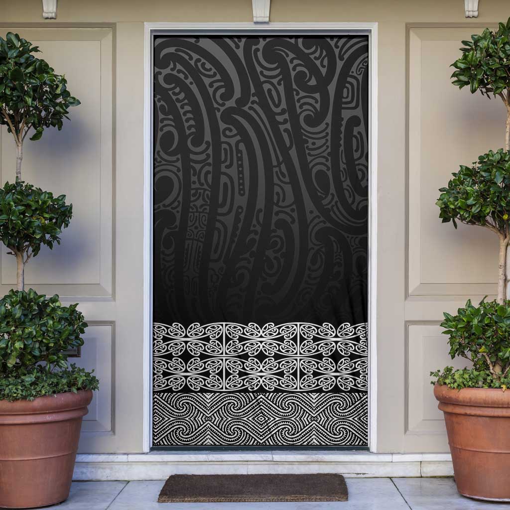 New Zealand Maori Kowhaiwhai Door Cover Pango Maui and Mangopare - Aussie Hoodie