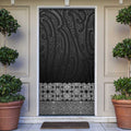 New Zealand Maori Kowhaiwhai Door Cover Pango Maui and Mangopare - Aussie Hoodie