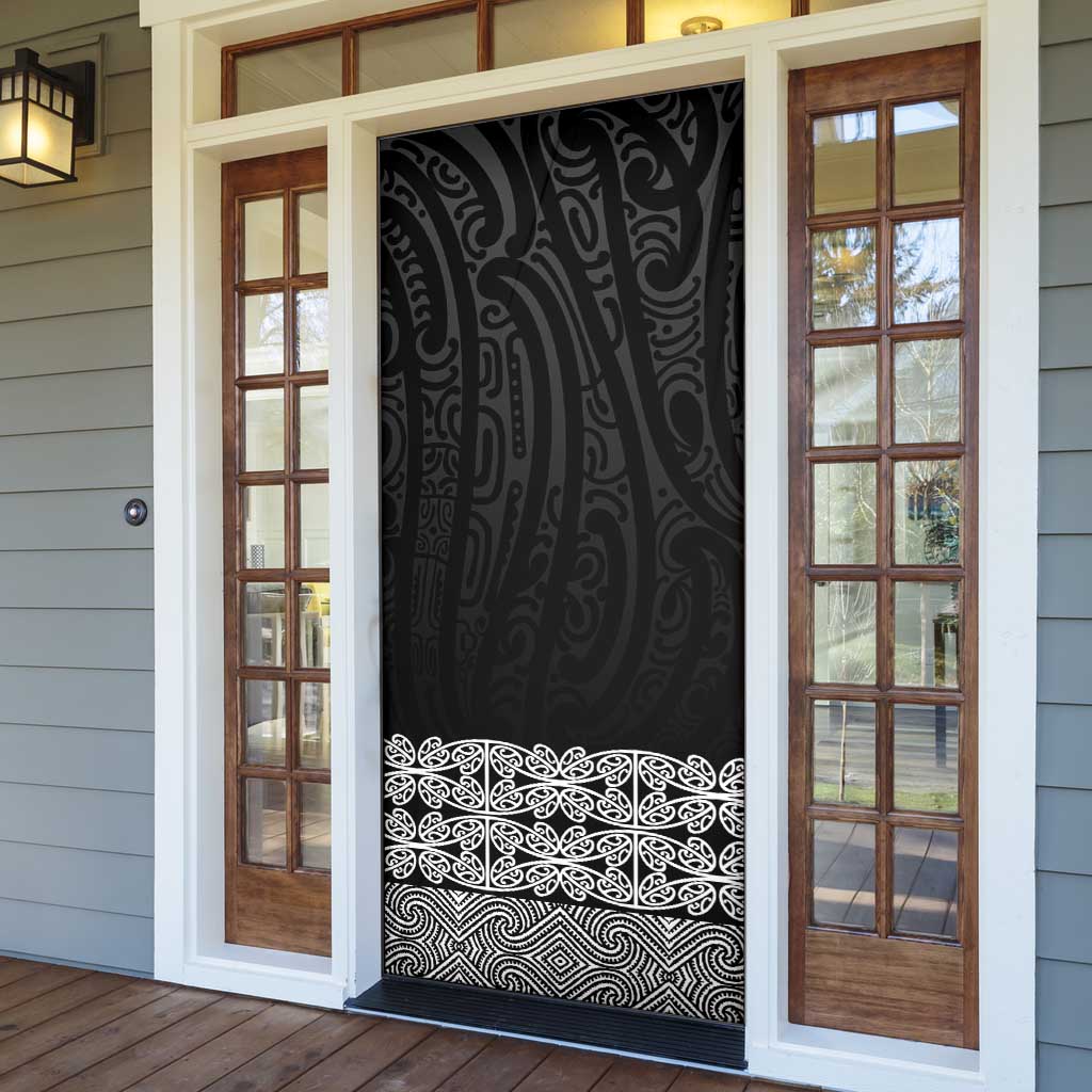 New Zealand Maori Kowhaiwhai Door Cover Pango Maui and Mangopare - Aussie Hoodie