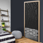 New Zealand Maori Kowhaiwhai Door Cover Pango Maui and Mangopare - Aussie Hoodie
