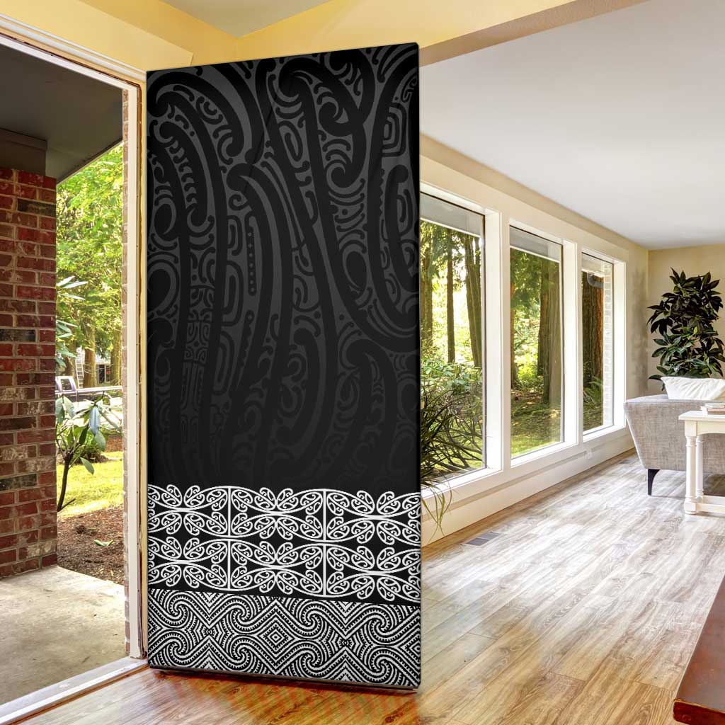 New Zealand Maori Kowhaiwhai Door Cover Pango Maui and Mangopare - Aussie Hoodie