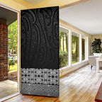 New Zealand Maori Kowhaiwhai Door Cover Pango Maui and Mangopare - Aussie Hoodie
