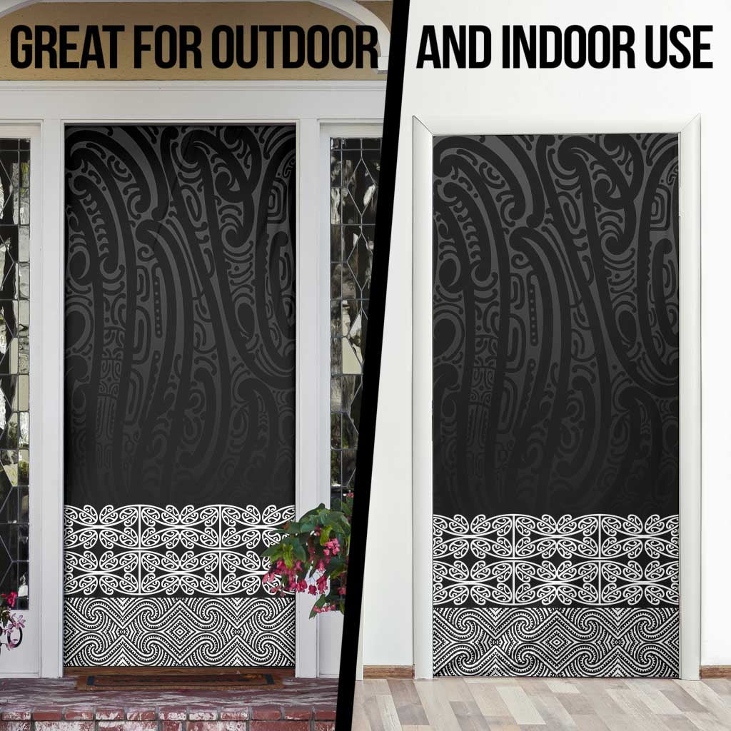 New Zealand Maori Kowhaiwhai Door Cover Pango Maui and Mangopare - Aussie Hoodie