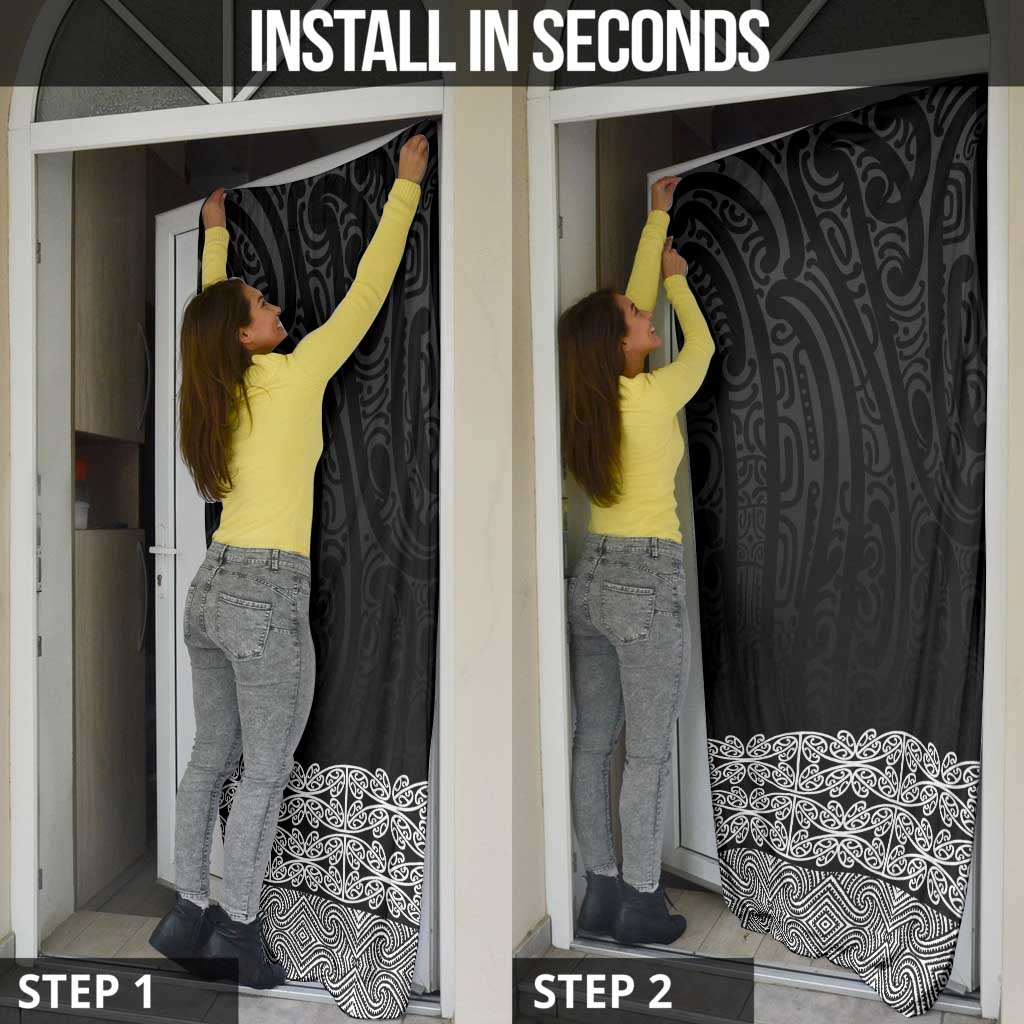 New Zealand Maori Kowhaiwhai Door Cover Pango Maui and Mangopare - Aussie Hoodie